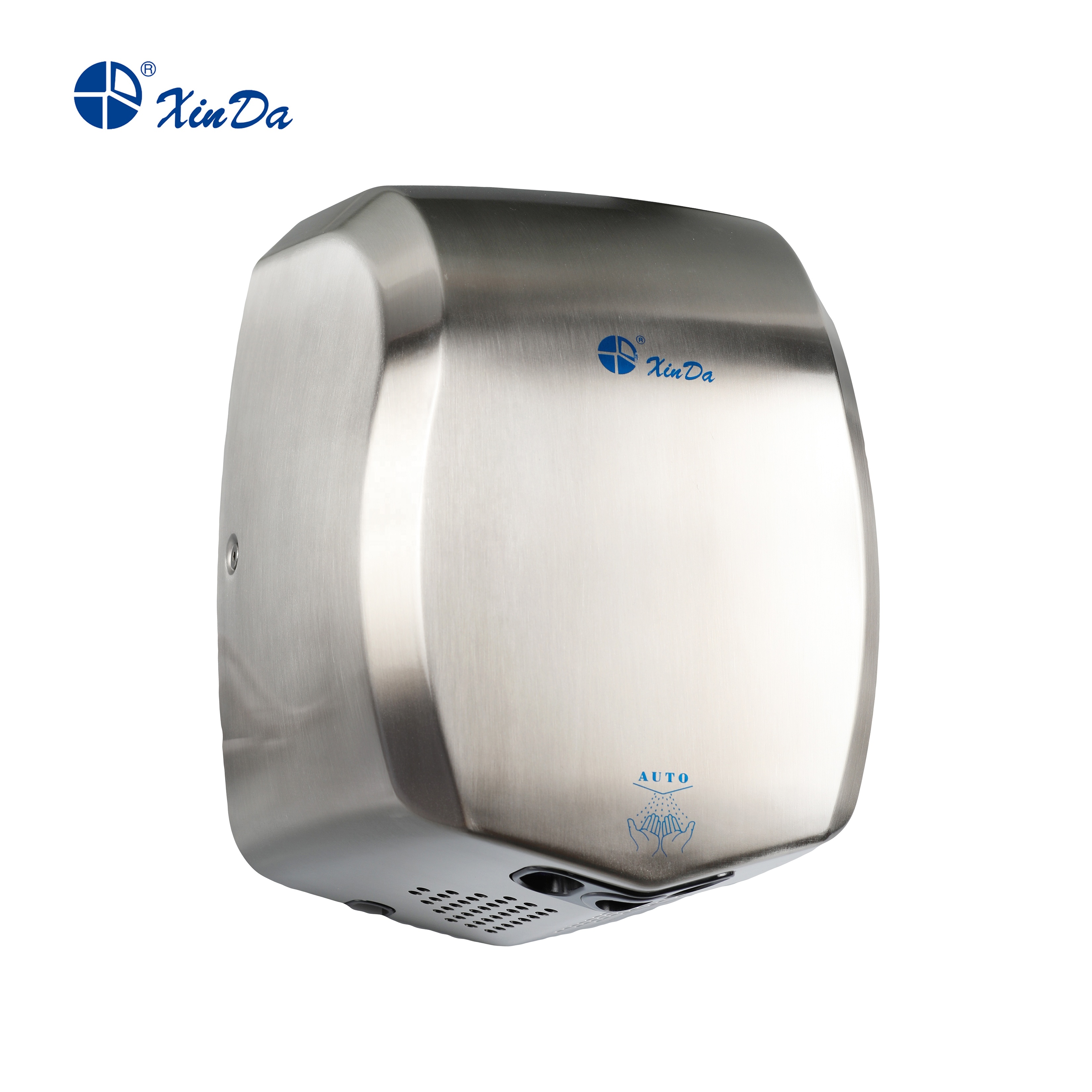 Der Xinda GSQ 60K BLDC Professioneller Edelstahl und bürstenloser Motor China Automatischer Infrarotsensor Wandmontierter Händetrockner
